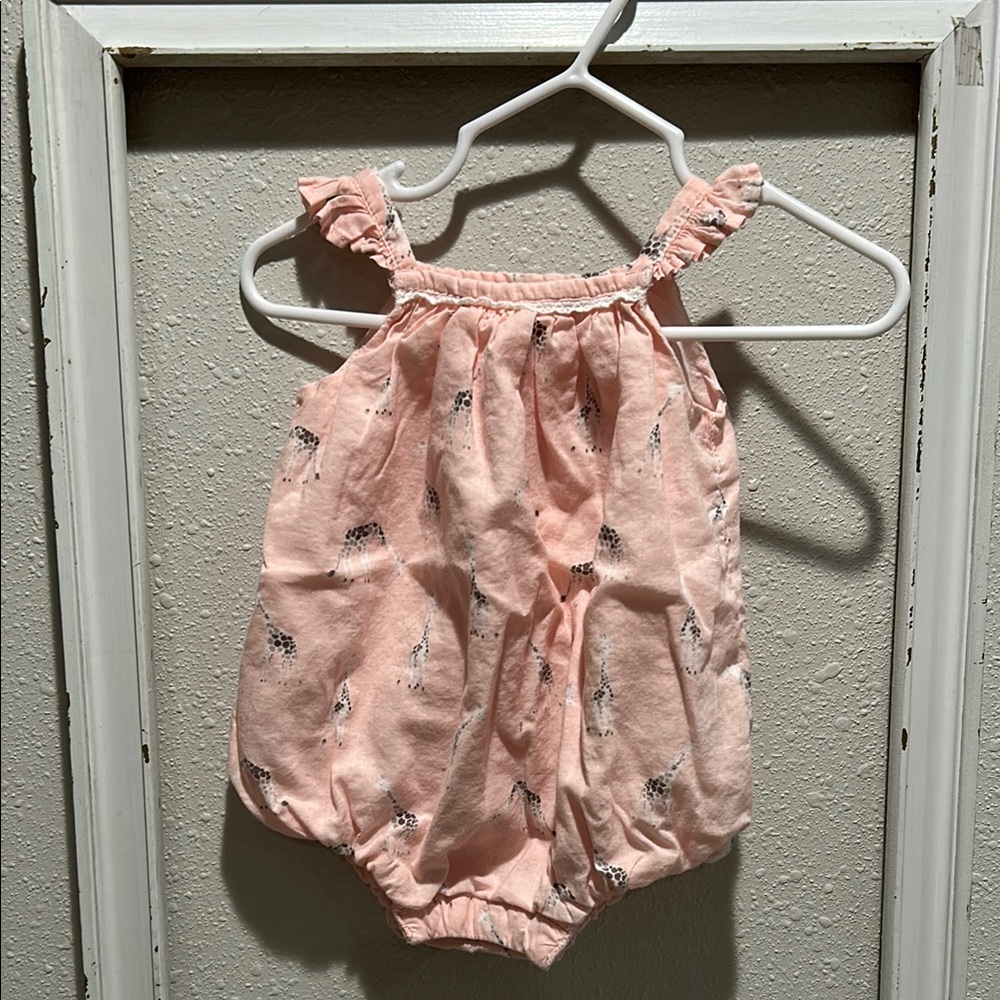 Pink Ruffled Kids One Piece